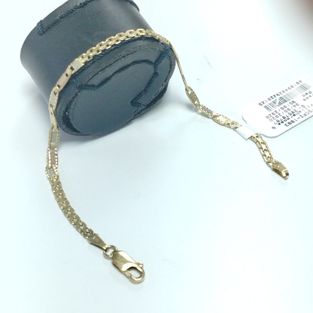 PULSERA ORO, ORO COMBINADO 14 K 3.8 GRMS (SEMINUEVO)