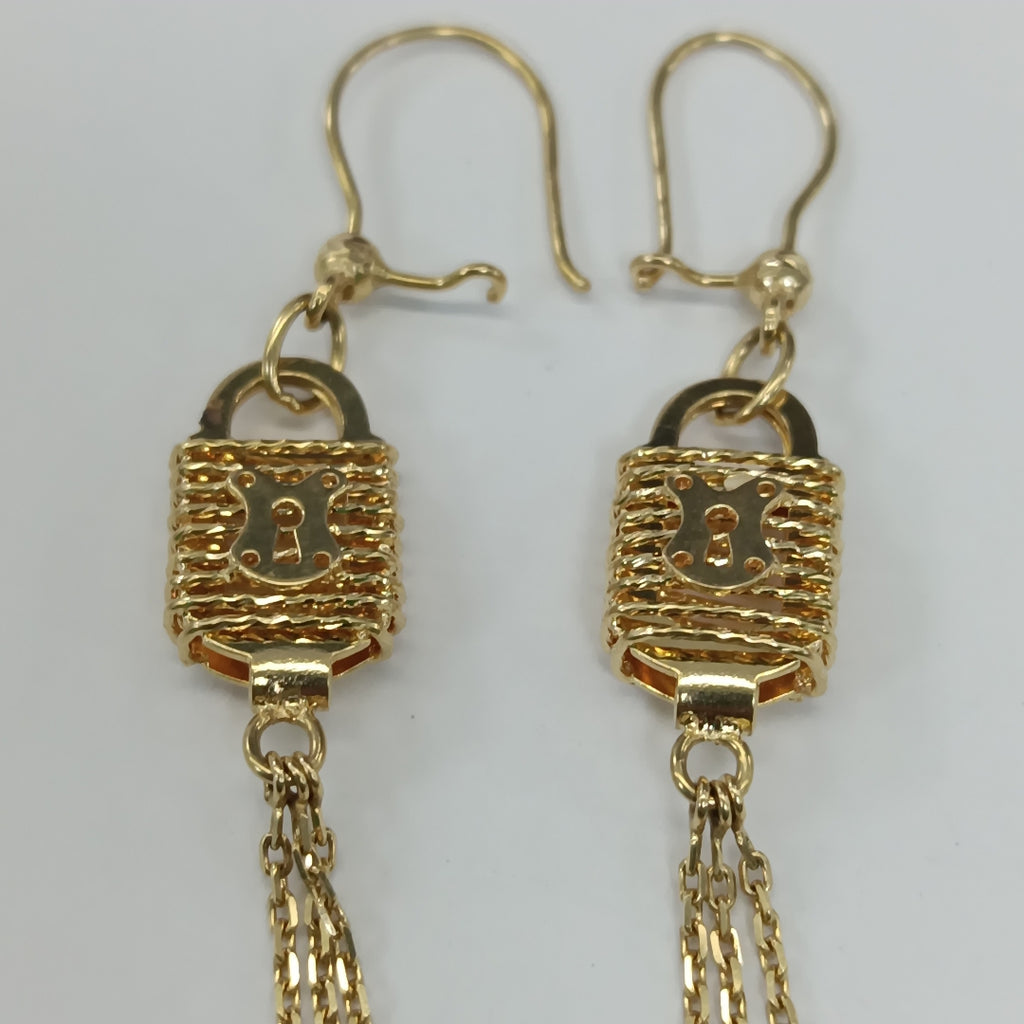 ARETES PAR ORO 14 K 5.2 GRMS (SEMINUEVO)