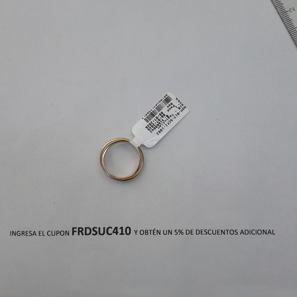 ARGOLLA ORO,ORO BLANCO 10 K 1,70 GRMS (SEMINUEVO)