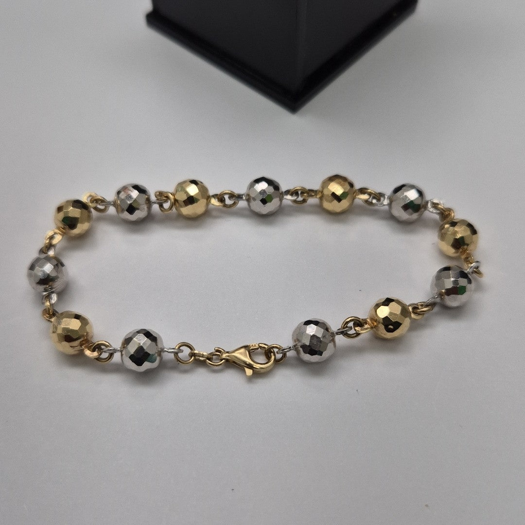 PULSERA ORO,ORO BLANCO 14 K 7,60 GRMS (SEMINUEVO)