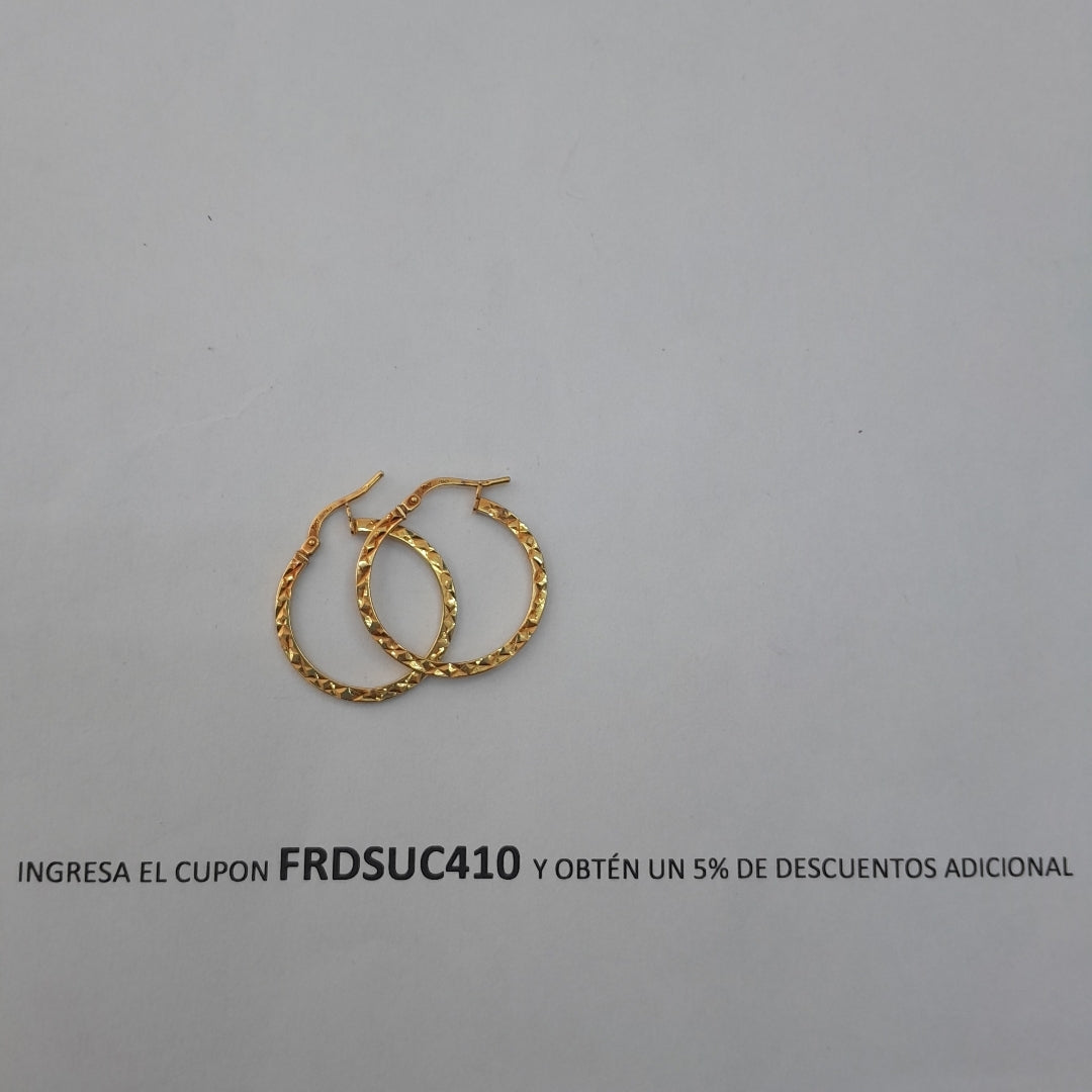 ARRACADAS PAR ORO 10 K 1.1 GRMS (SEMINUEVO)