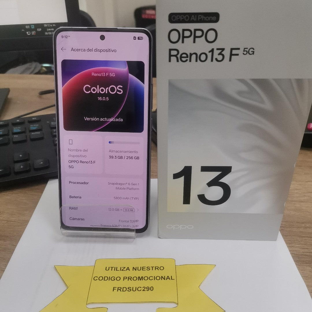 CELULAR OPPO RENO 13F 5G CPH2699 (2025) 256 GB 12 GB RAM (SEMINUEVO)