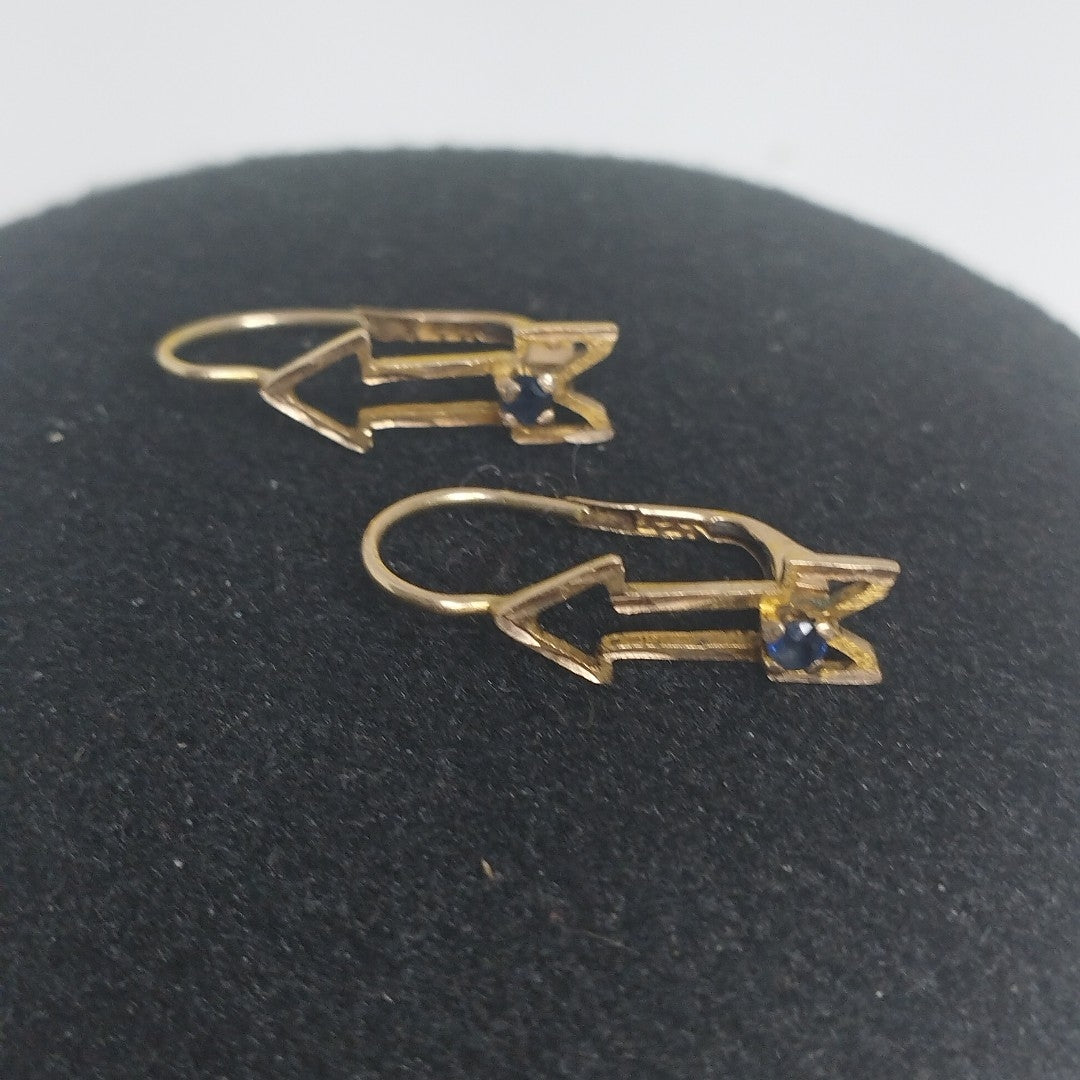 ARRACADAS PAR ORO 10 K 1.3 GRMS (SEMINUEVO)