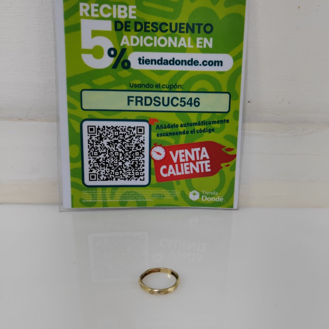 ANILLITO ORO 14 K 1.3 GRMS (SEMINUEVO)