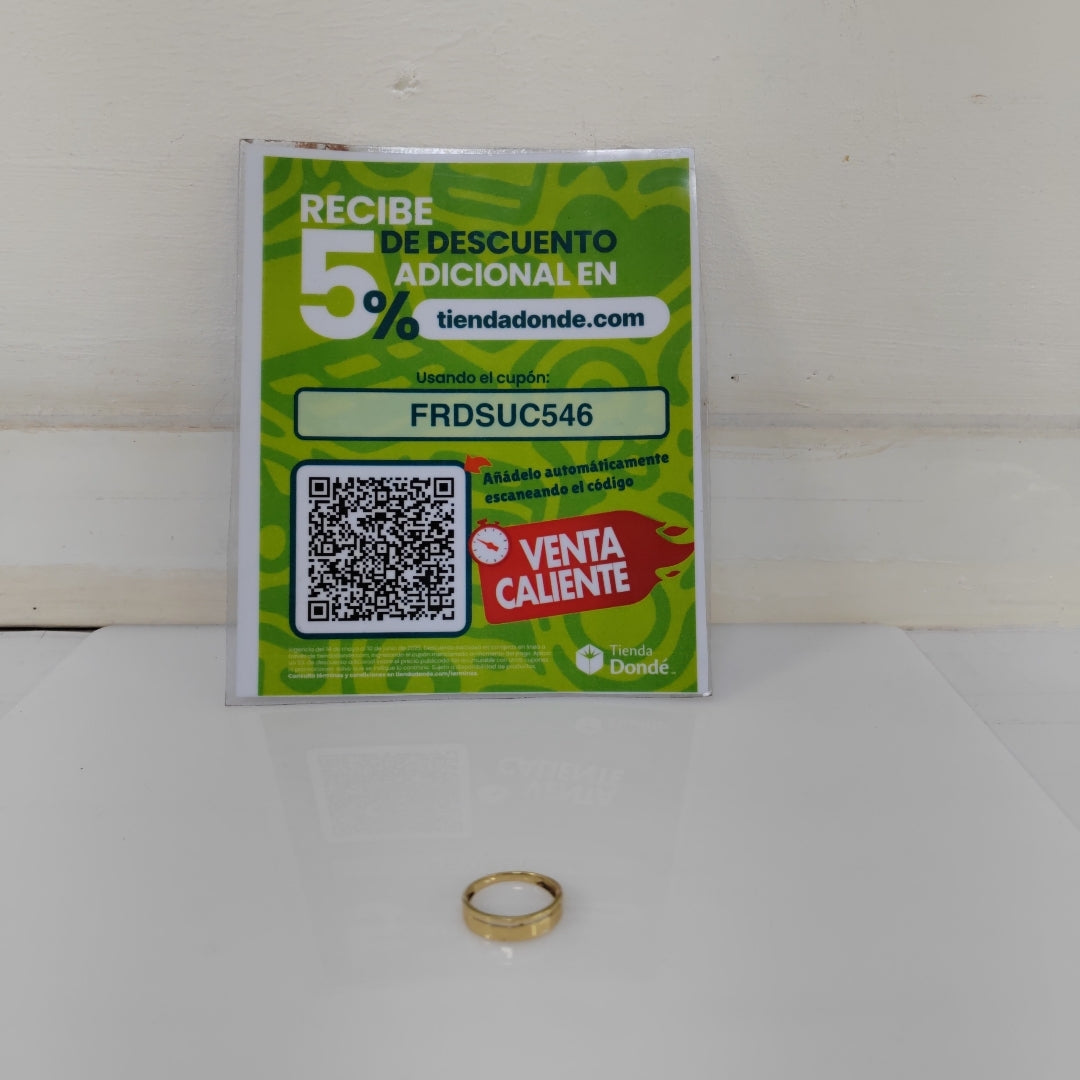 ANILLO ORO 14 K 1.7 GRMS (SEMINUEVO)