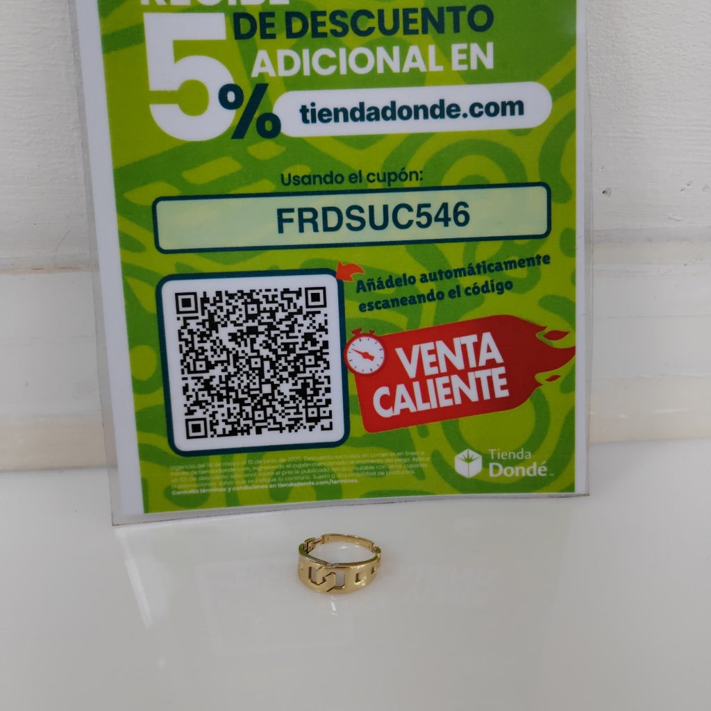 ANILLO ORO 14 K 2.4 GRMS (SEMINUEVO)