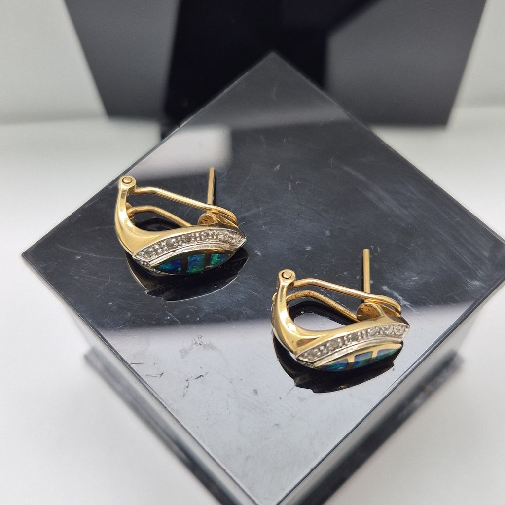 ARETES PAR ORO 14 K 4,10 GRMS (SEMINUEVO)