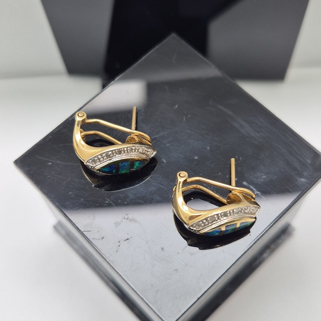 ARETES PAR ORO 14 K 4,10 GRMS (SEMINUEVO)