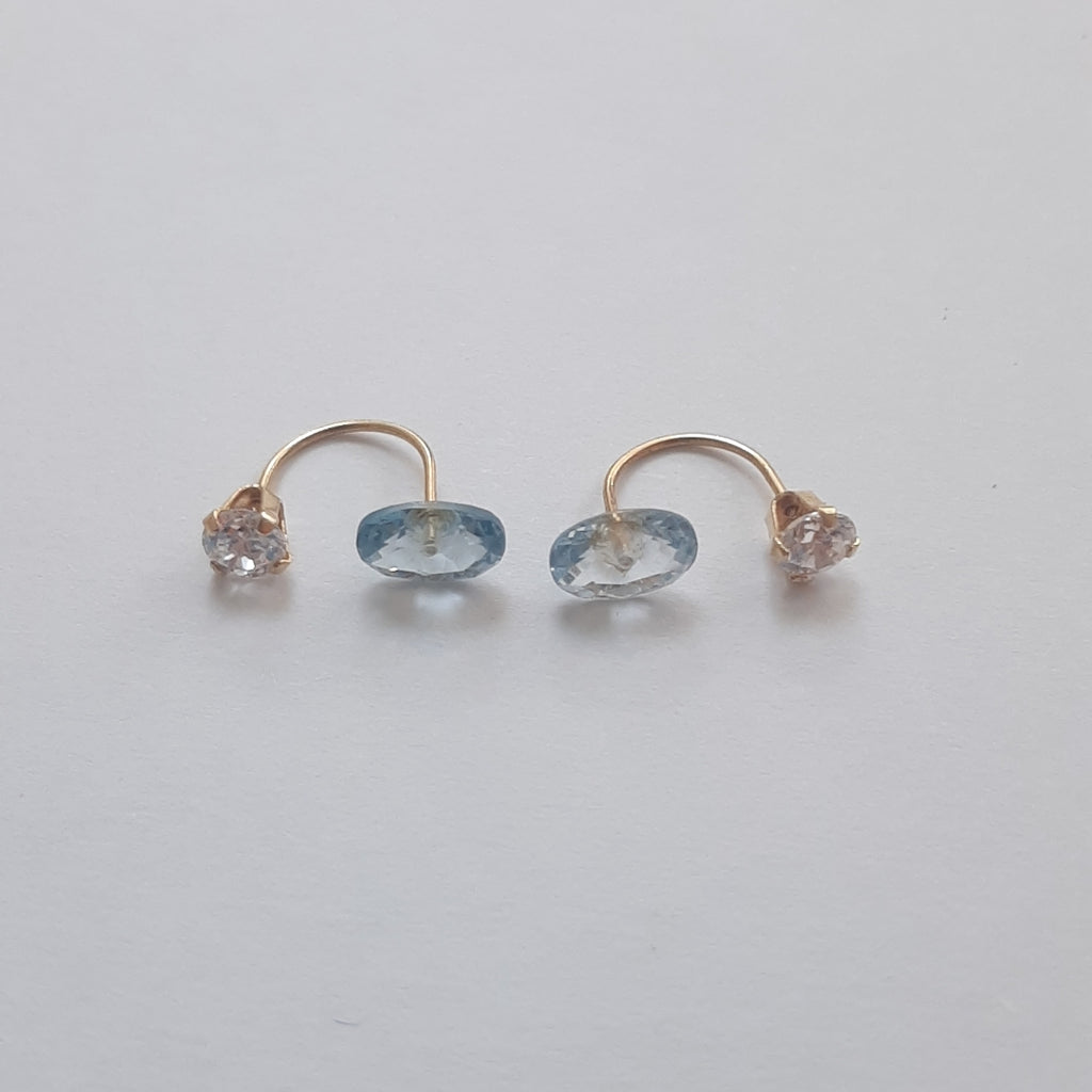 BROQUELES PAR ORO 14 K 0.8 GRMS (SEMINUEVO)