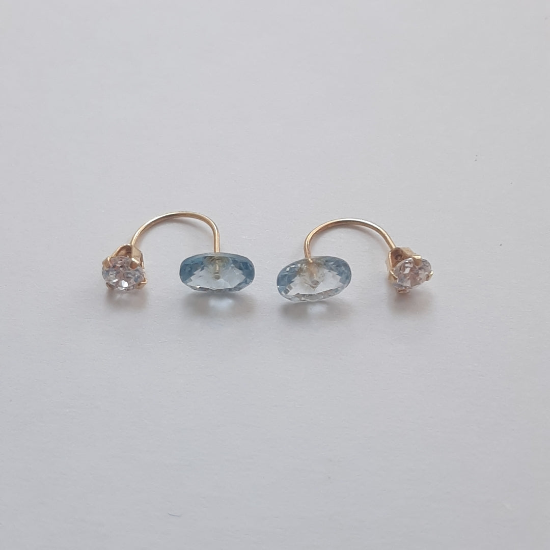 BROQUELES PAR ORO 14 K 0.8 GRMS (SEMINUEVO)