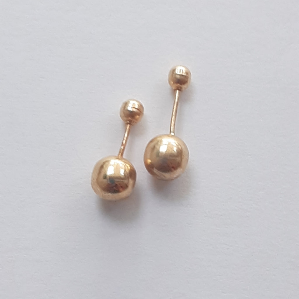 BROQUELES PAR ORO 14 K 0.2 GRMS (SEMINUEVO)