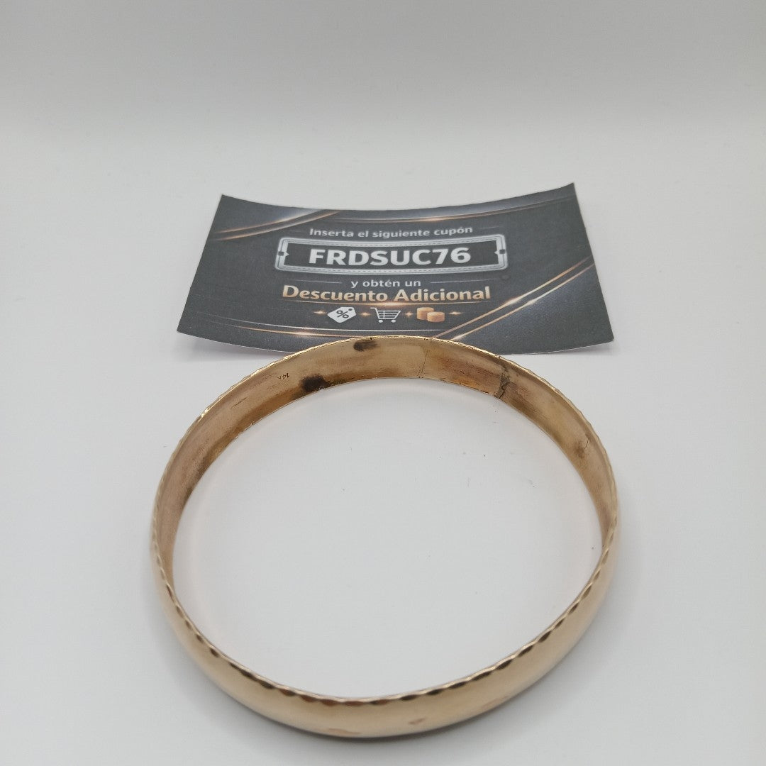 PULSERA RIGIDA ORO 14 K 21 GRMS (SEMINUEVO)