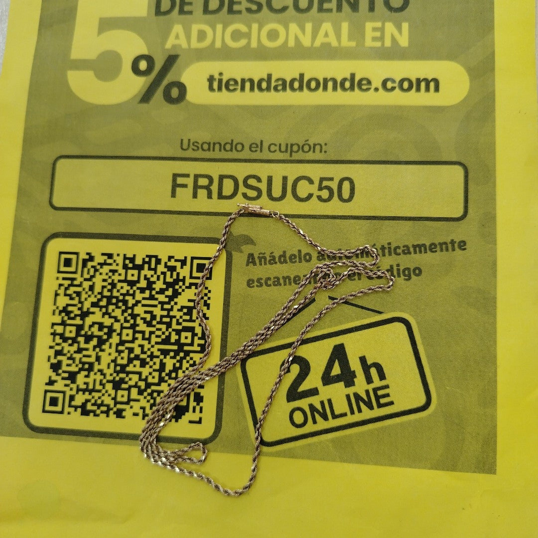 CADENA ORO 14 K 11,20 GRMS (SEMINUEVO)