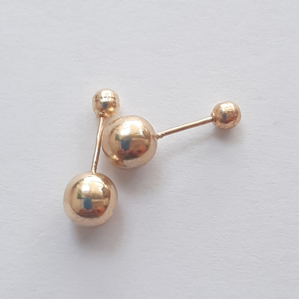 BROQUELES PAR ORO 14 K 0.3 GRMS (SEMINUEVO)