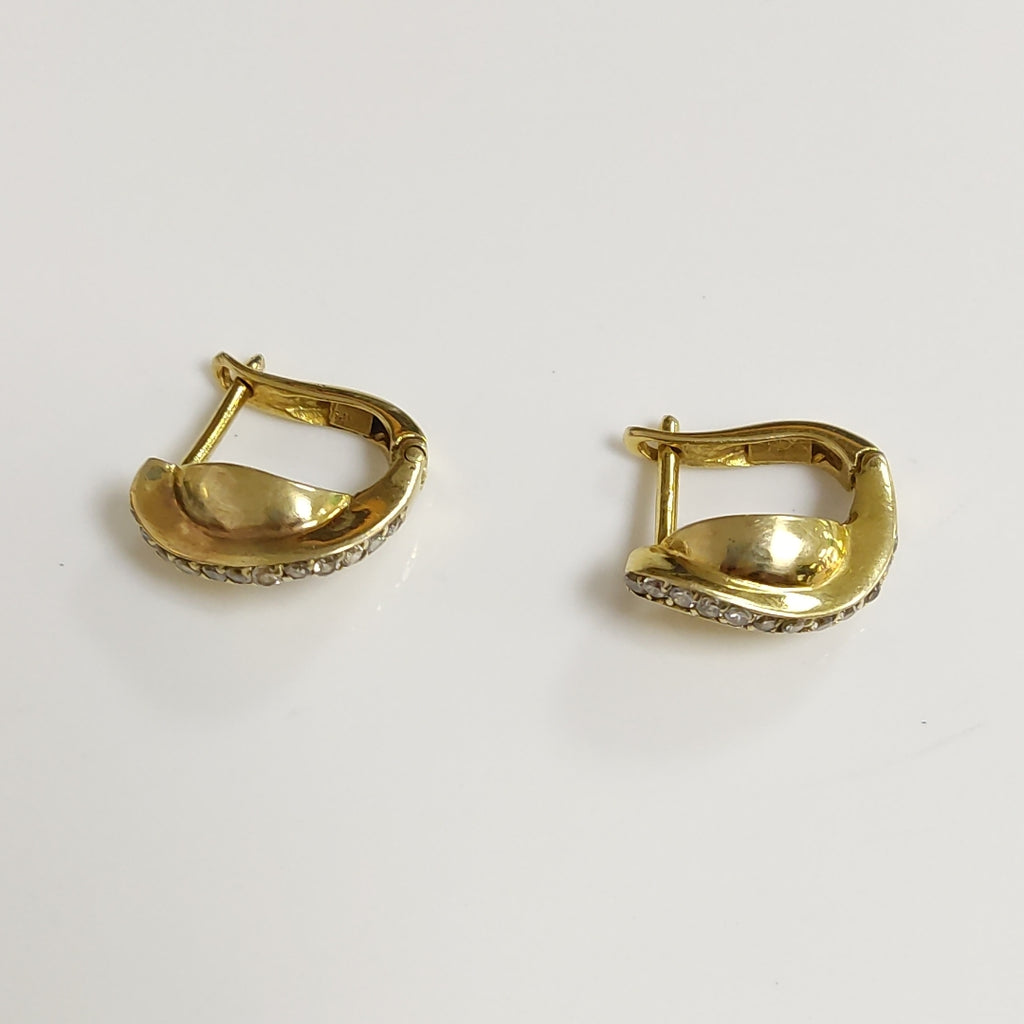 ARRACADAS PAR ORO 8 K 4.3 GRMS (SEMINUEVO)