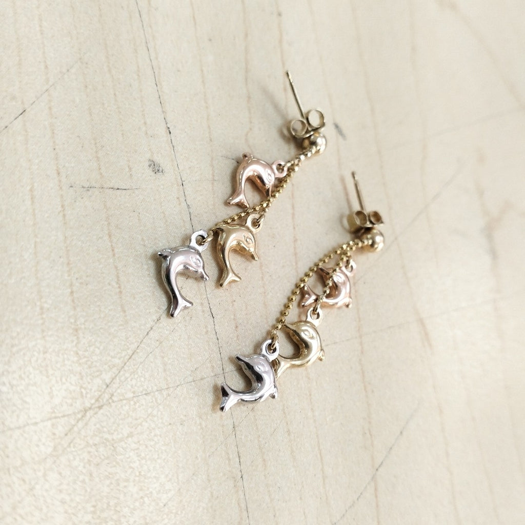ARETES PAR ORO 14 K 3.1 GRMS (SEMINUEVO)