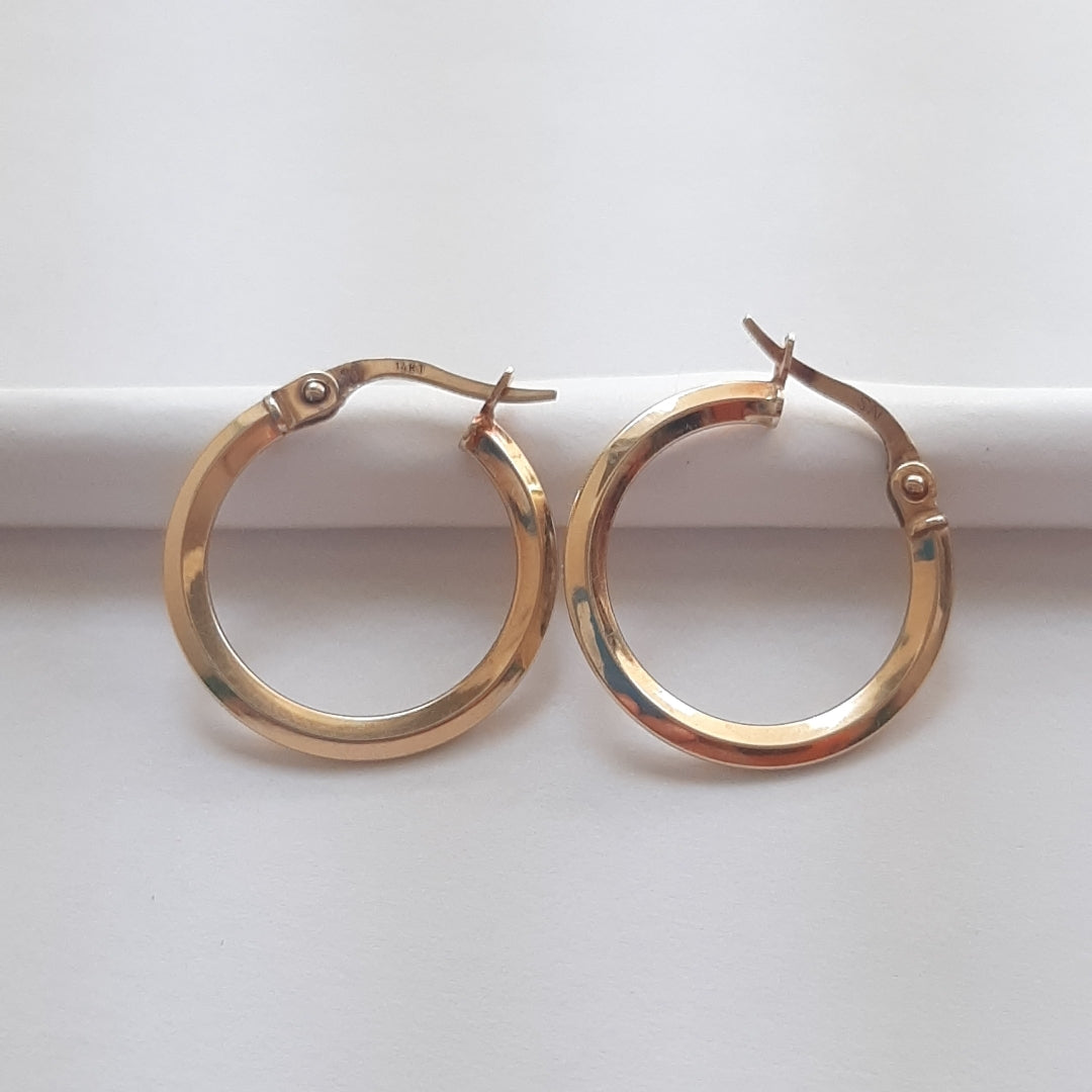 ARRACADAS PAR ORO 14 K 0.9 GRMS (SEMINUEVO)