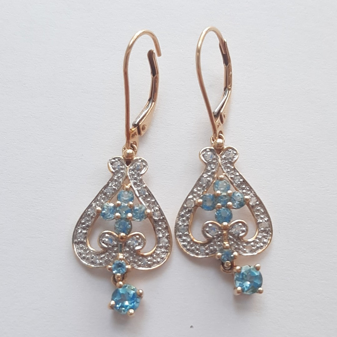 ARETES PAR ORO 14 K 4.6 GRMS (SEMINUEVO)
