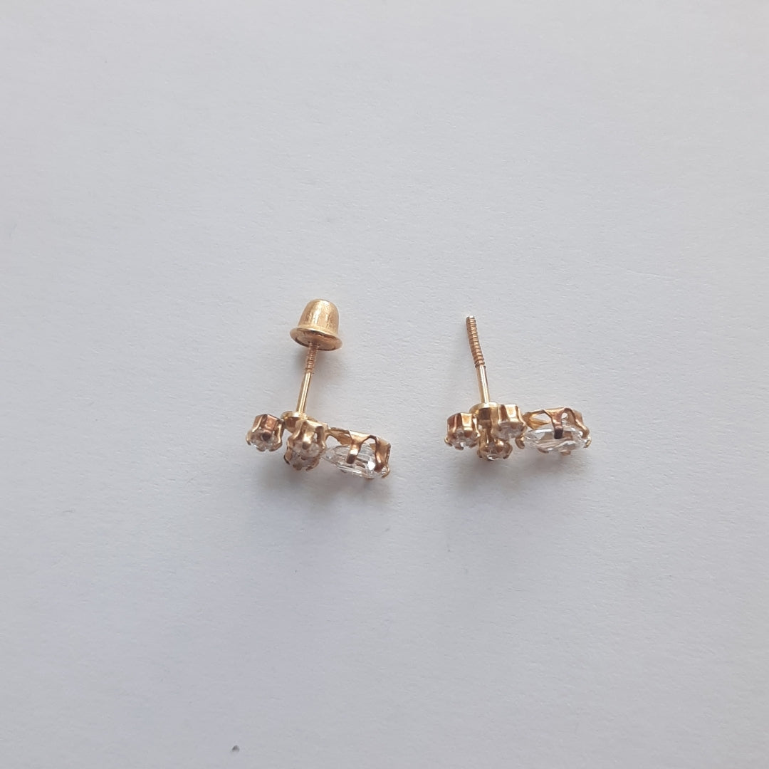 BROQUELES PAR ORO 14 K 0.6 GRMS (SEMINUEVO)