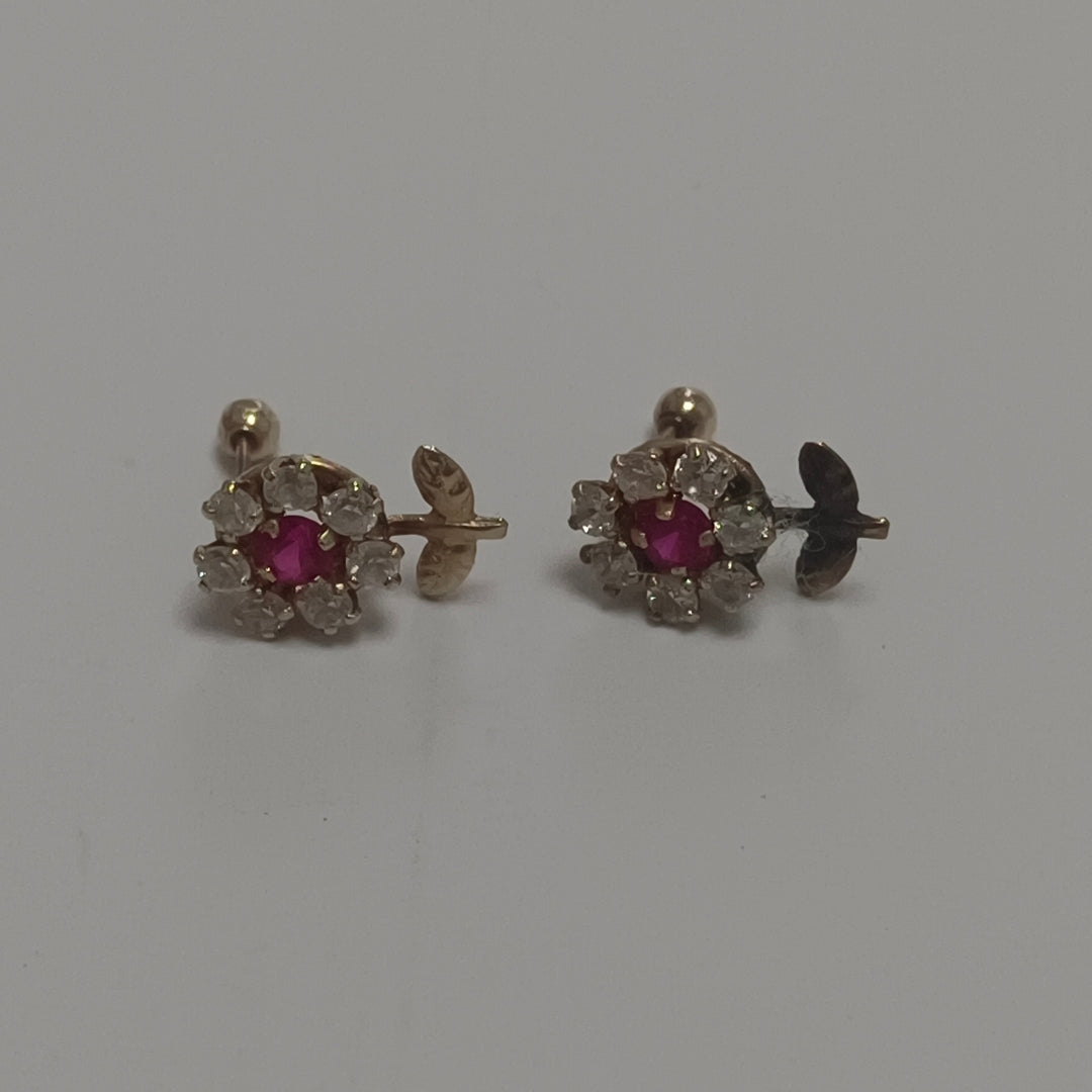 ARETES PAR ORO 10 K 0.8 GRMS (SEMINUEVO)