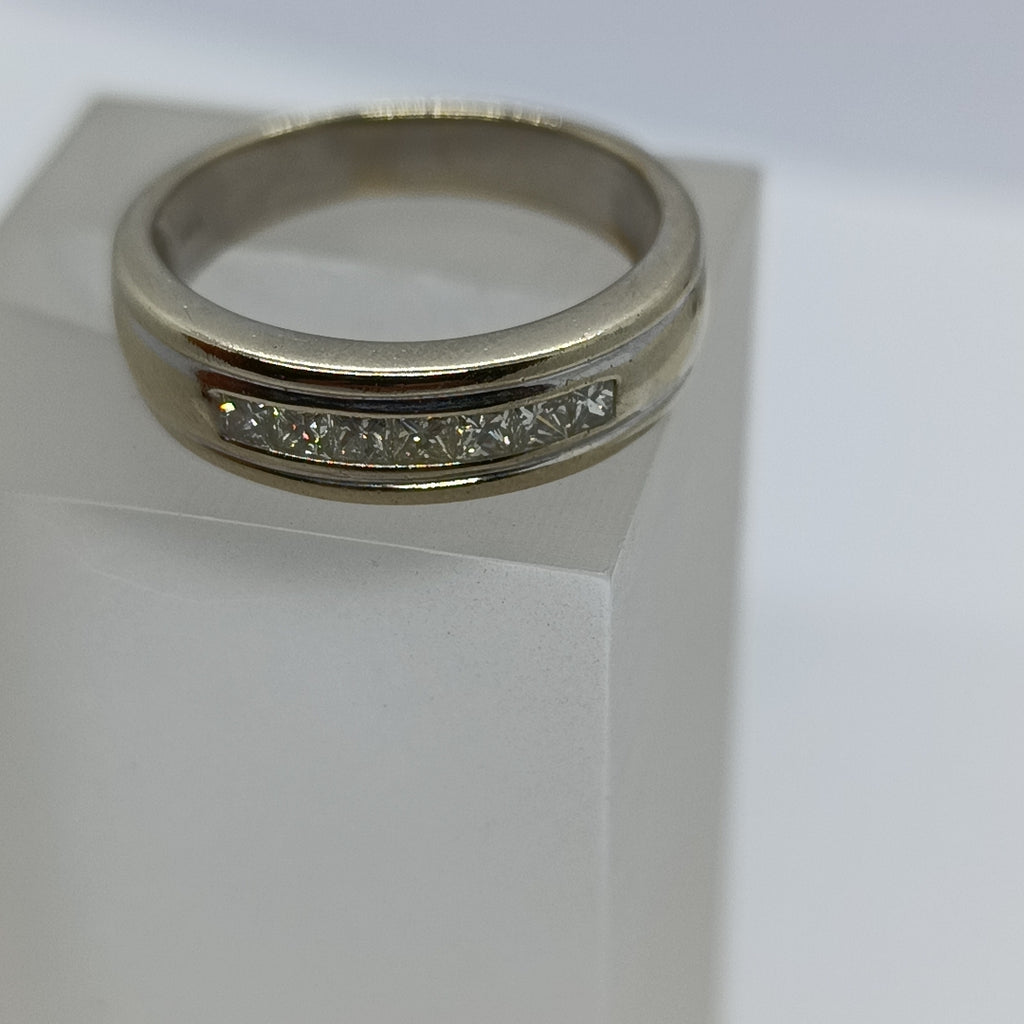 ANILLO ORO BLANCO 14 K 6,70 GRMS (SEMINUEVO)