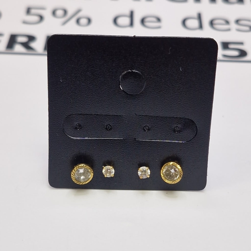 ARETES PAR ORO 14 K 0,80 GRMS (SEMINUEVO)