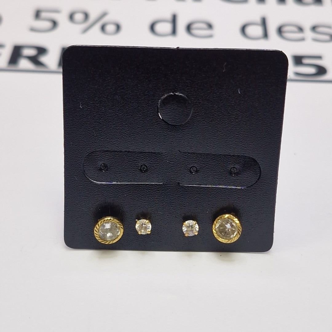 ARETES PAR ORO 14 K 0,80 GRMS (SEMINUEVO)