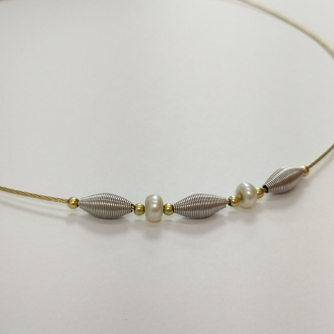 GARGANTILLA ORO COMBINADO 14 K 4,70 GRMS (SEMINUEVO)