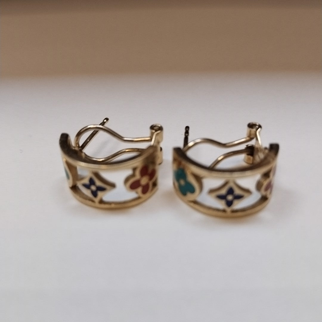 ARETES PAR ORO 14 K 4.2 GRMS (SEMINUEVO)