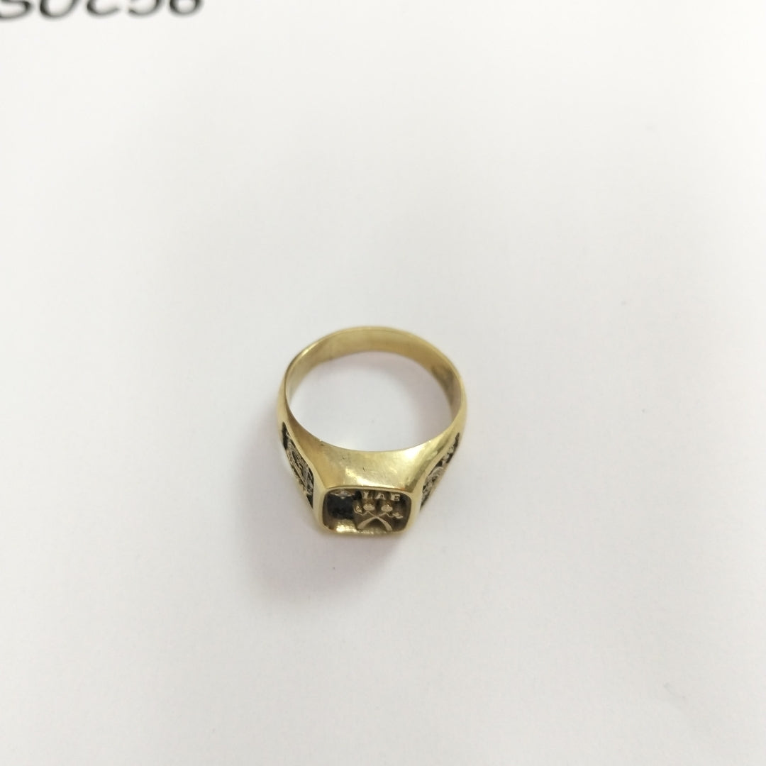 ANILLO DE GRADUACIÓN ORO 14 K 6,90 GRMS (SEMINUEVO)