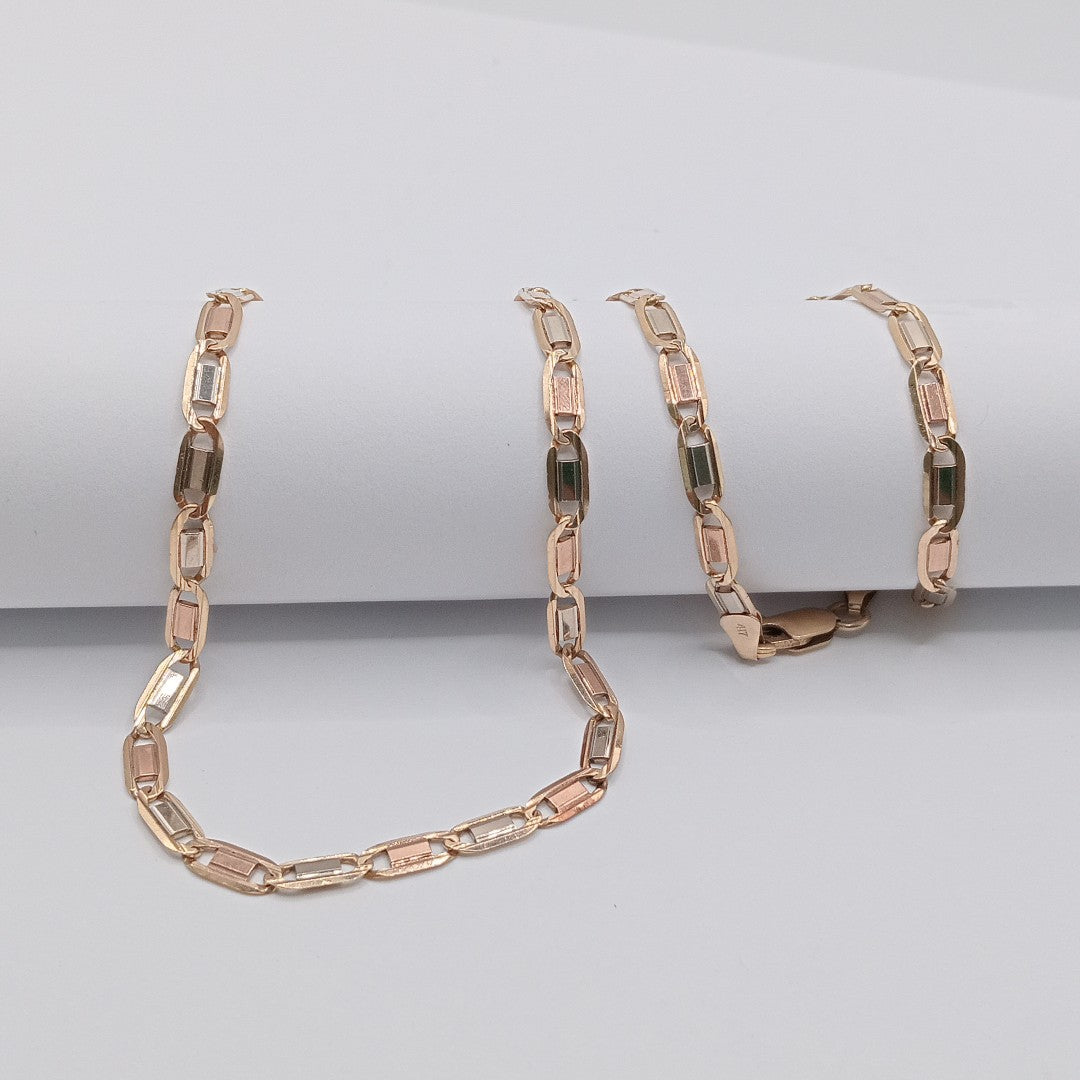 CADENA ORO COMBINADO 10 K 11.2 GRMS (SEMINUEVO)