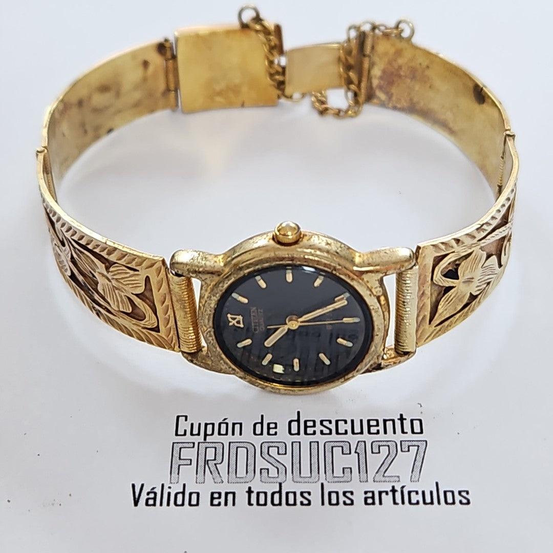 RELOJ CAJA ACERO PULSO ORO ORO 8 K 27.2 GRMS (SEMINUEVO)