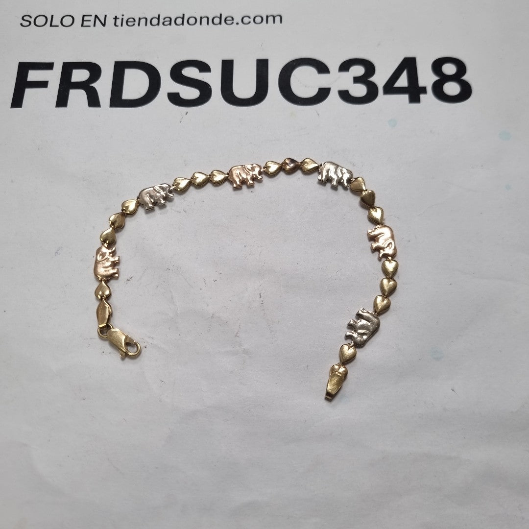 PULSERA ORO COMBINADO 14 K 6 GRMS (SEMINUEVO)