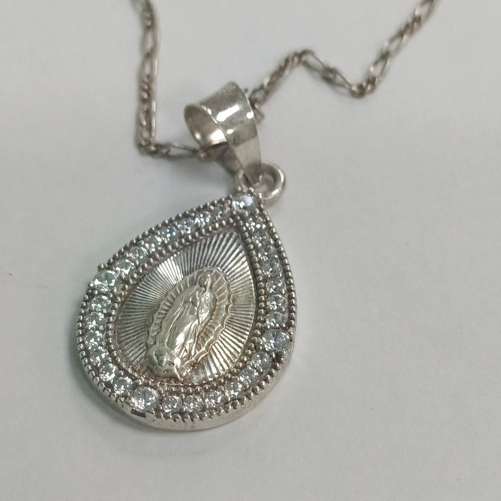 CADENA,MEDALLA RELIGIOSA PLATA 7,70 GRMS (SEMINUEVO)
