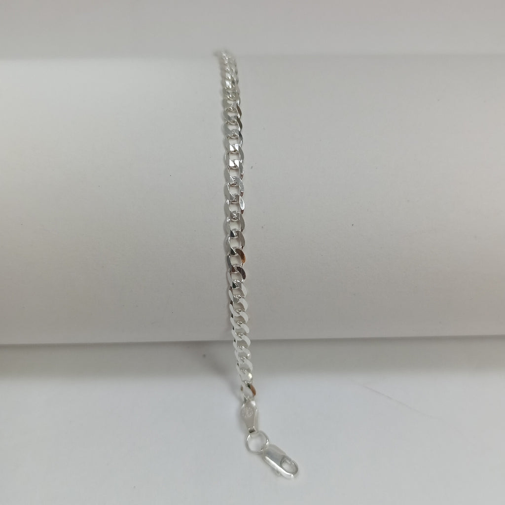 PULSERA BARBADA PLATA .925 21 CM 4.2 GR (NUEVO)