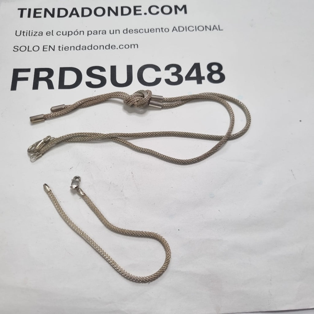GARGANTILLA,PULSERA PLATA 17,00 GRMS (SEMINUEVO)