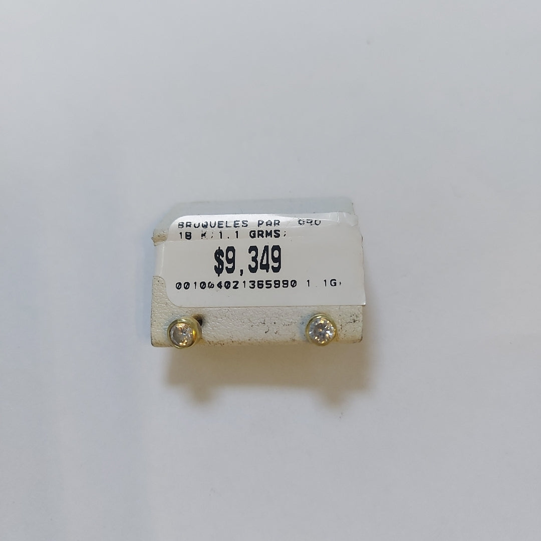 BROQUELES PAR ORO 18 K 1.1 GRMS (SEMINUEVO)