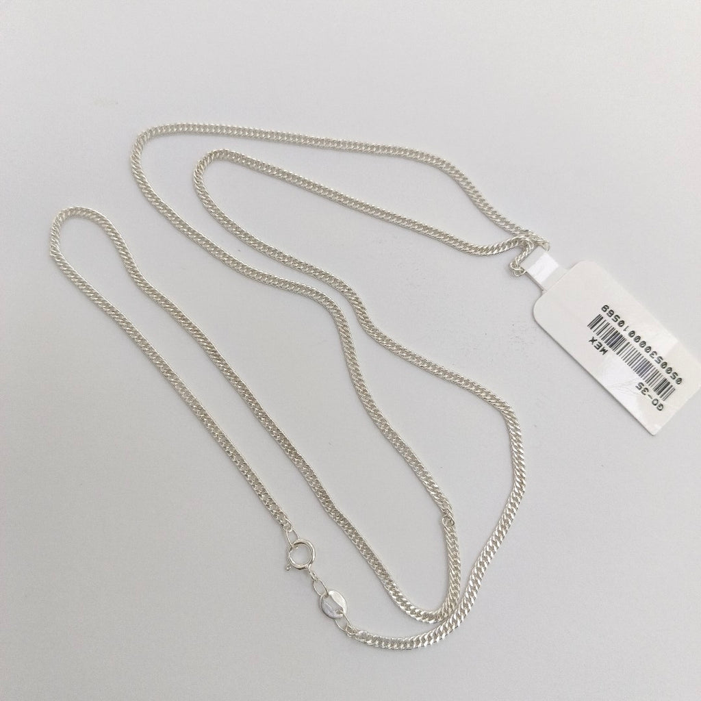 CADENA BARBADA PLATA .925 60 CM 5.02 GR (NUEVO)