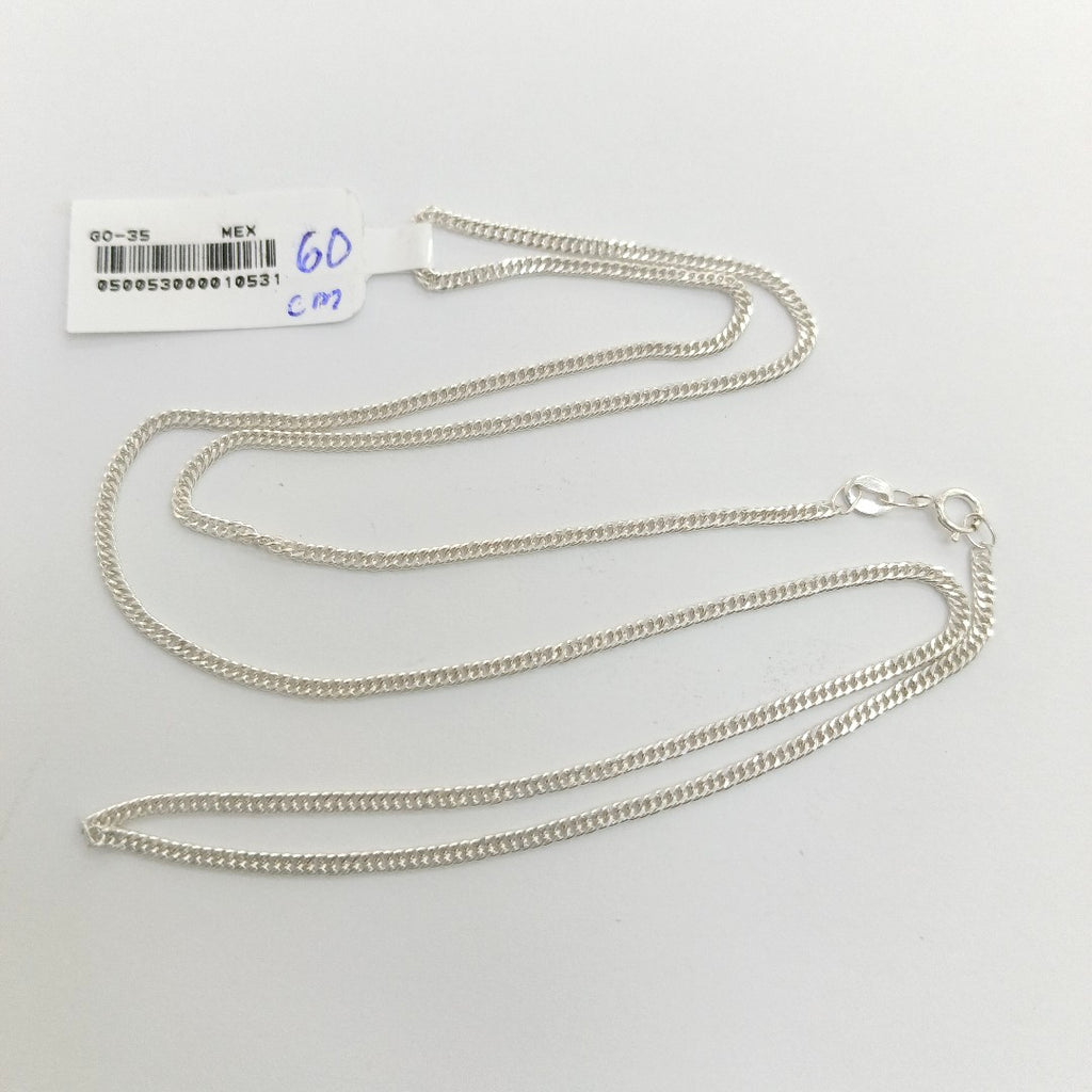 CADENA BARBADA PLATA .925 60 CM 4.82 GR (NUEVO)