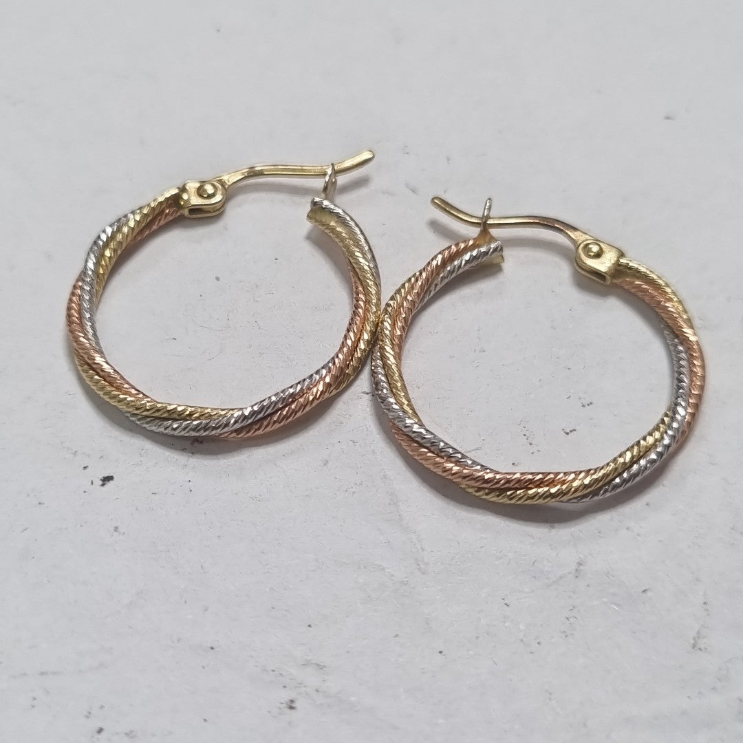 ARRACADAS PAR ORO 14 K 3,10 GRMS (SEMINUEVO)