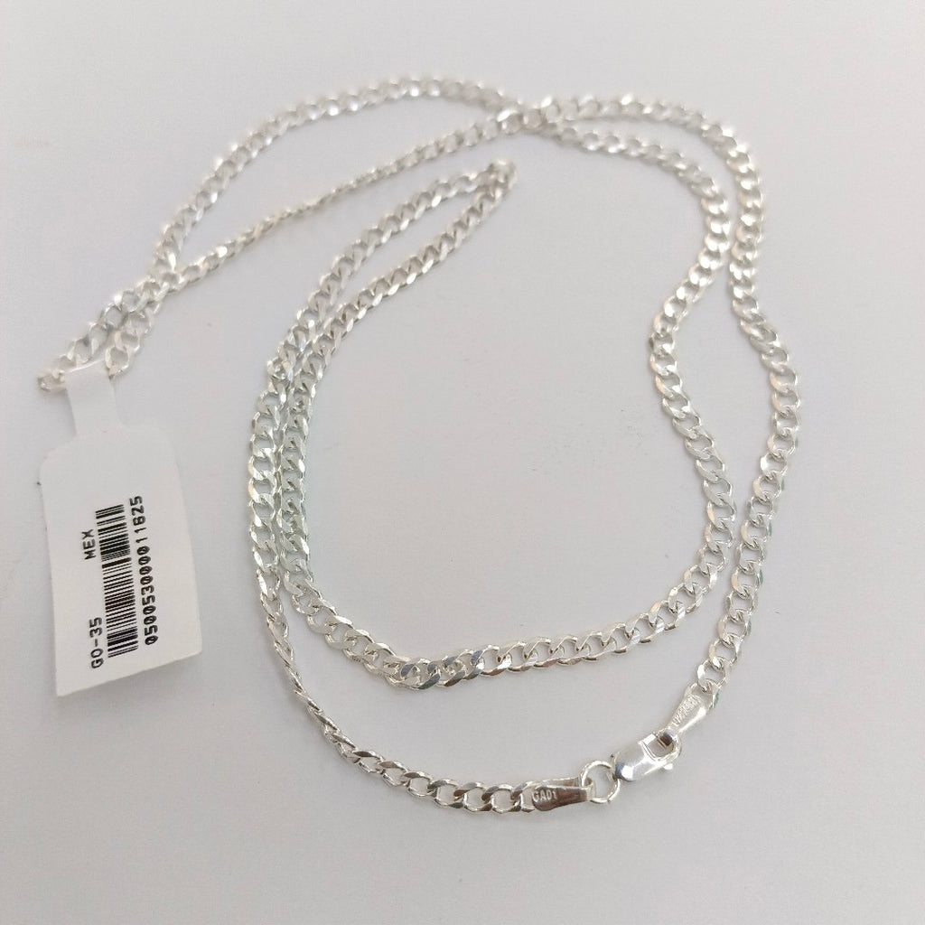 CADENA BARBADA PLATA .925 60 CM 9.32 GR (NUEVO)