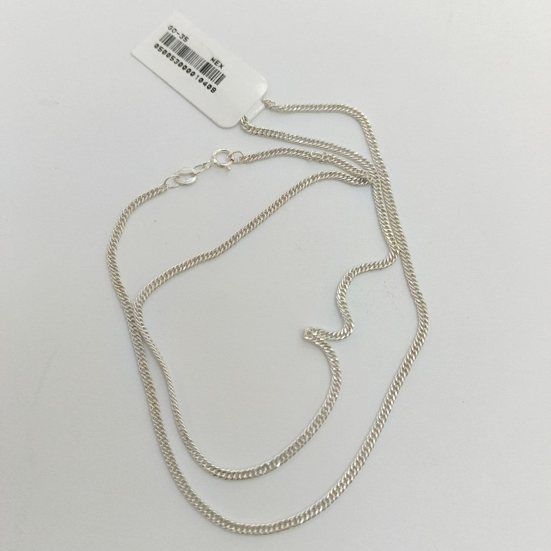 CADENA BARBADA PLATA .925 50 CM 4.12 GR (NUEVO)