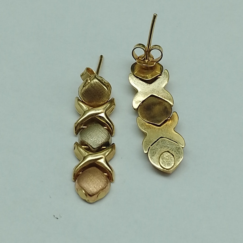 ARETES PAR ORO 14 K 3.8 GRMS (SEMINUEVO)