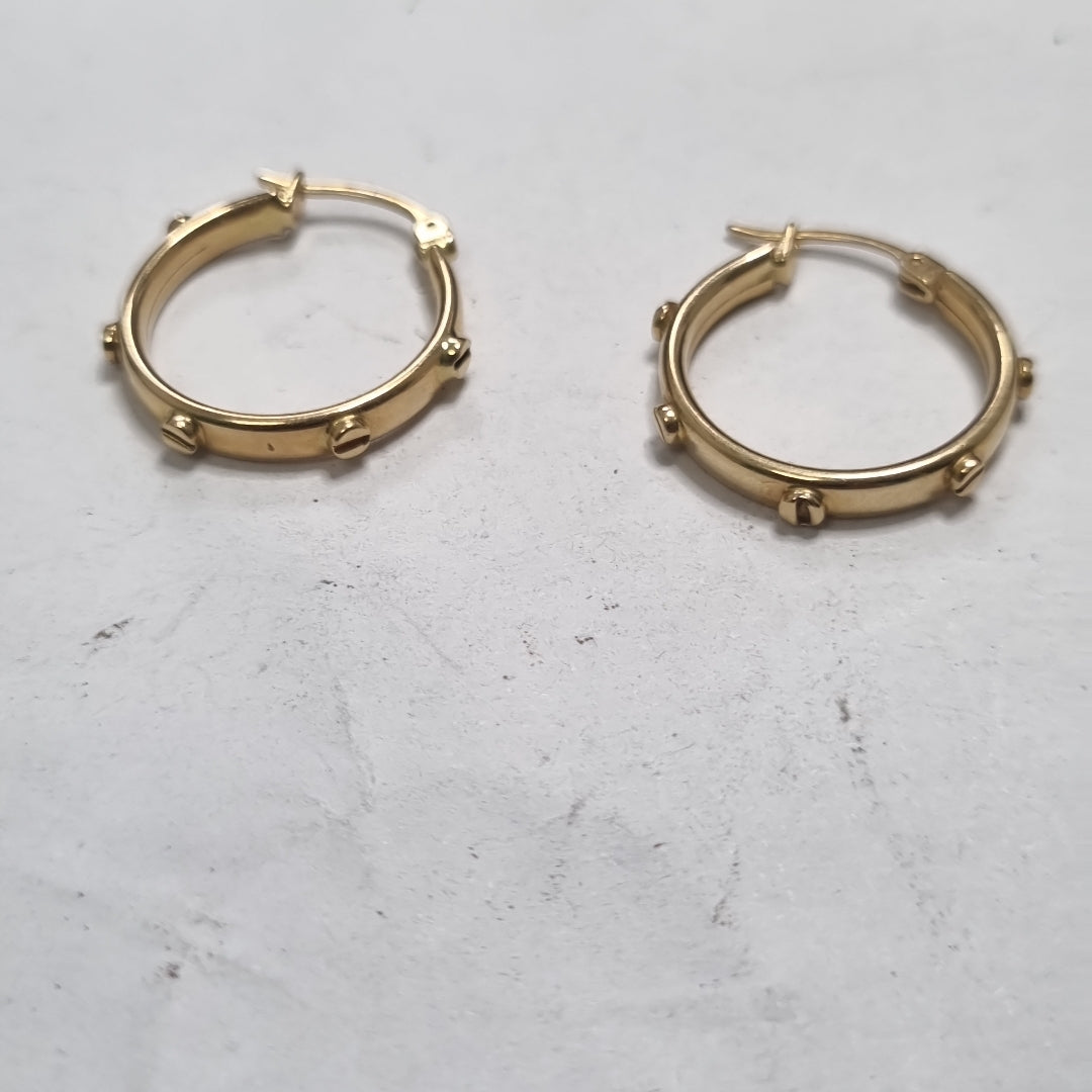ARRACADAS PAR ORO 14 K 2.9 GRMS (SEMINUEVO)