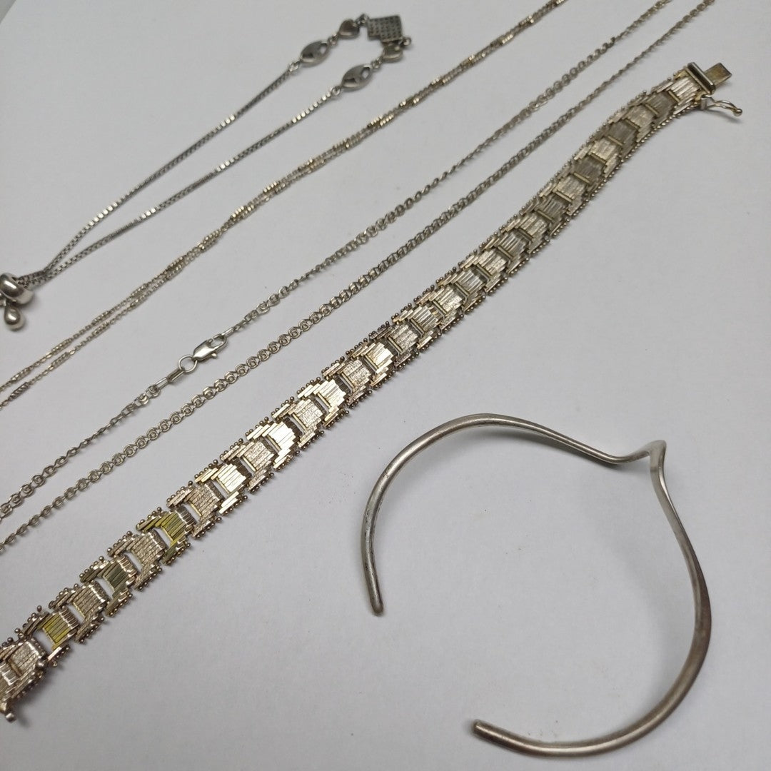 GARGANTILLA, PULSERA PLATA 59.6 GRMS (SEMINUEVO)