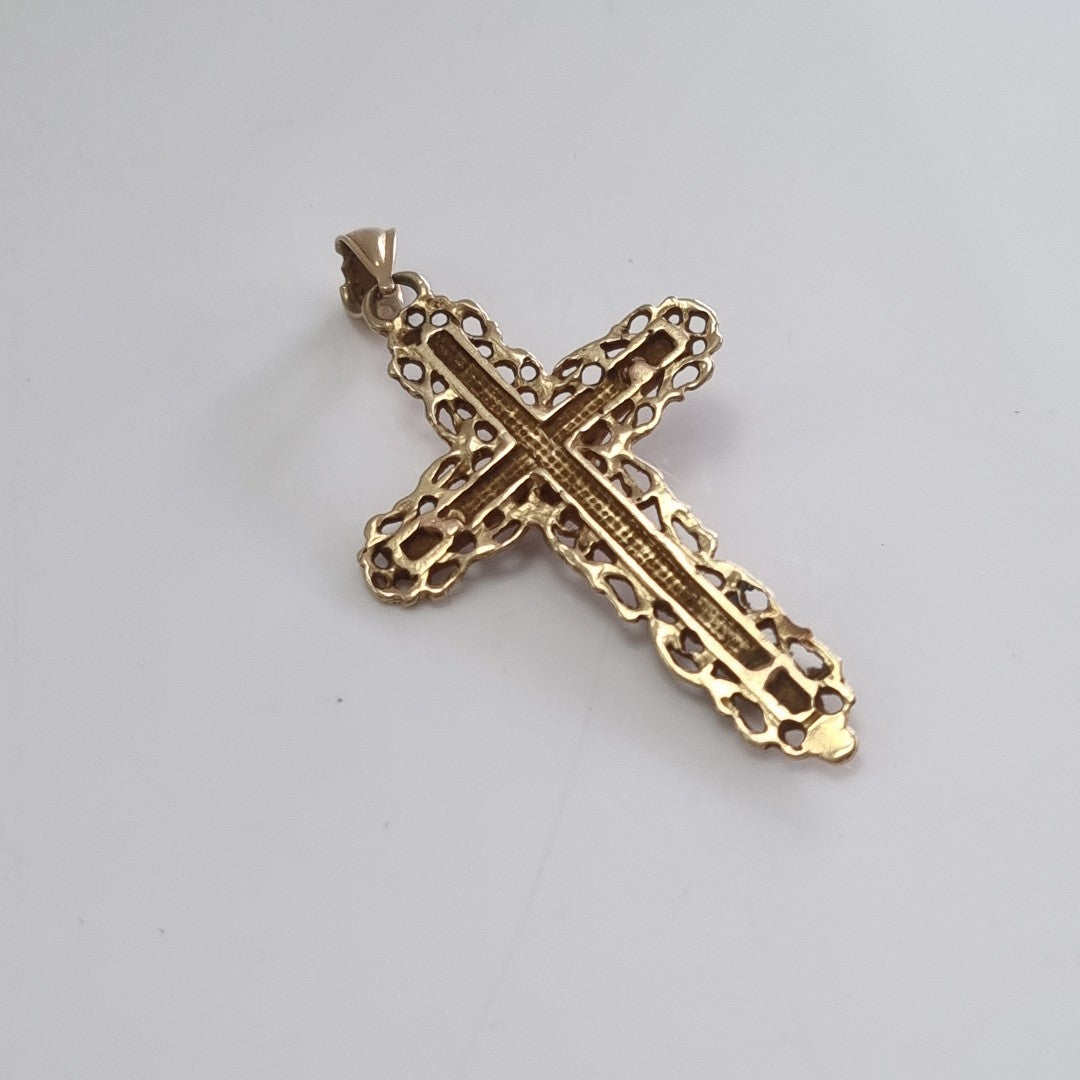 CRUCIFIJO ORO 14 K 2.4 GRMS (SEMINUEVO)
