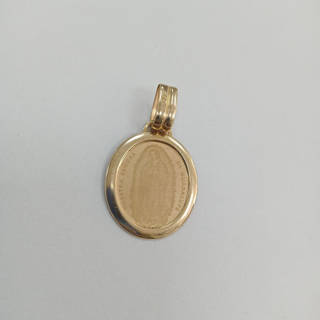 DIJE,MEDALLA RELIGIOSA ORO 14 K 1,60 GRMS (SEMINUEVO)