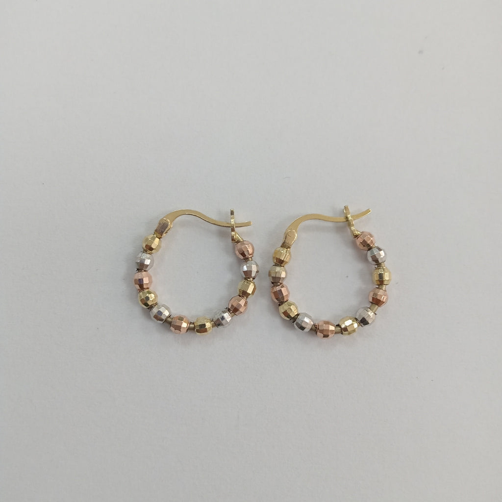 ARRACADAS PAR ORO,ORO COMBINADO 14 K 2,60 GRMS (SEMINUEVO)