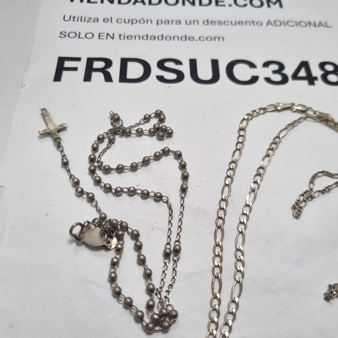 CADENA, ROSARIO PLATA 15.1 GRMS (SEMINUEVO)