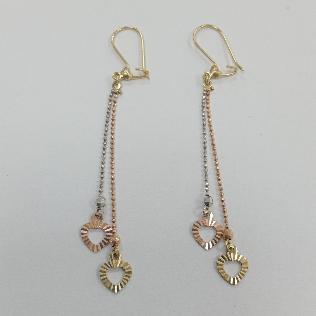 ARETES PAR ORO 14 K 2,00 GRMS (SEMINUEVO)